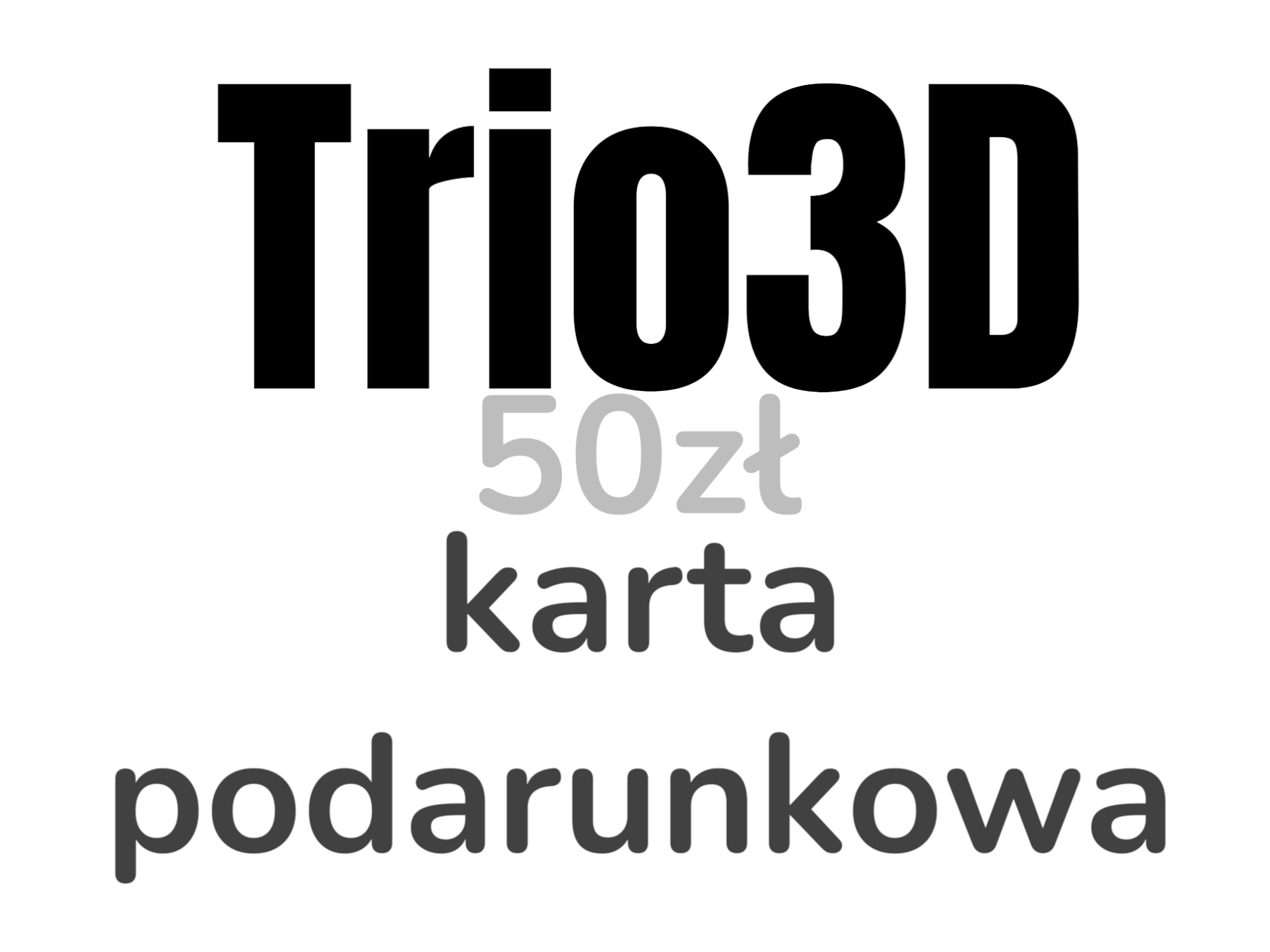 karta podarunkowa Trio3D